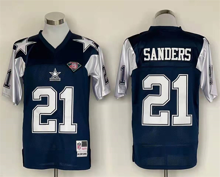 Men's Dallas Cowboys Deion Sanders Mitchell & Ness Navy Legacy Jersey Men's Dallas Cowboys Deion Sanders Mitchell & Ness Navy Legacy Jersey